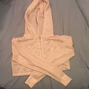 Forever 21 mesh cropped jacket